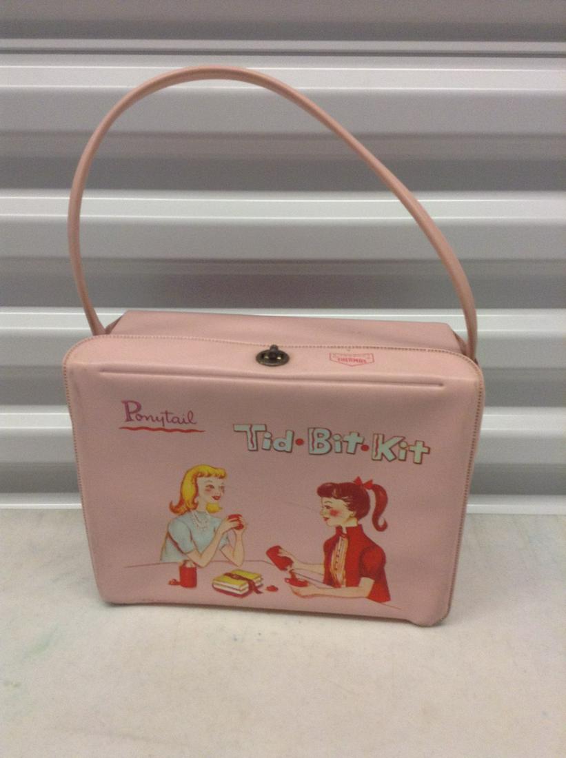 1959 Vinyl "Ponytail" lunchbox: 1959 Vinyl "Ponytail" lunchbox