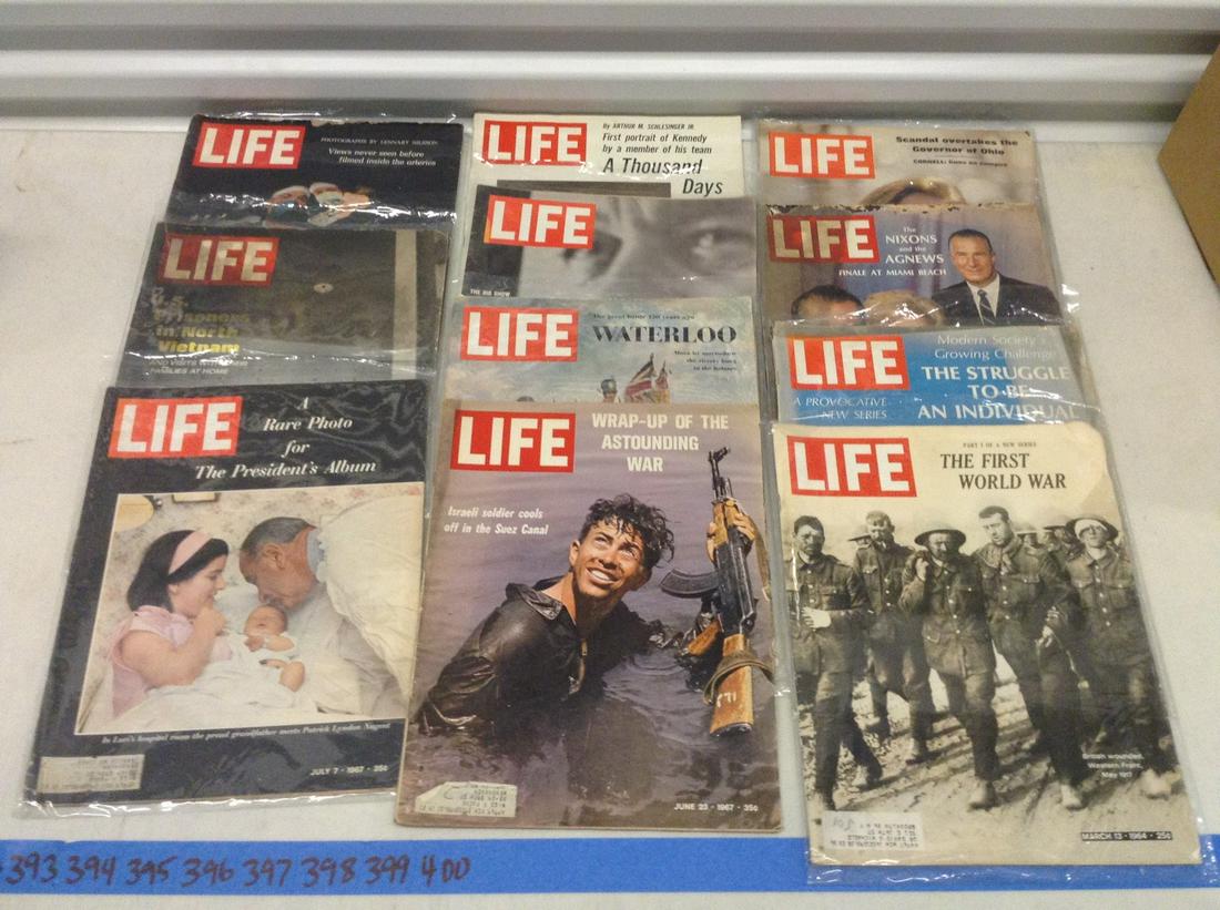 Large lot of 1960s Life Magazines  (AF) (1 of 1)