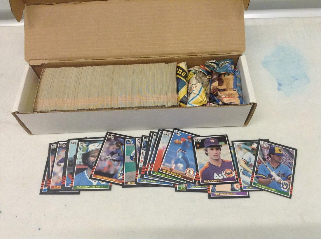 Box full of 1985 Donruss Baseball cards (1 of 1)