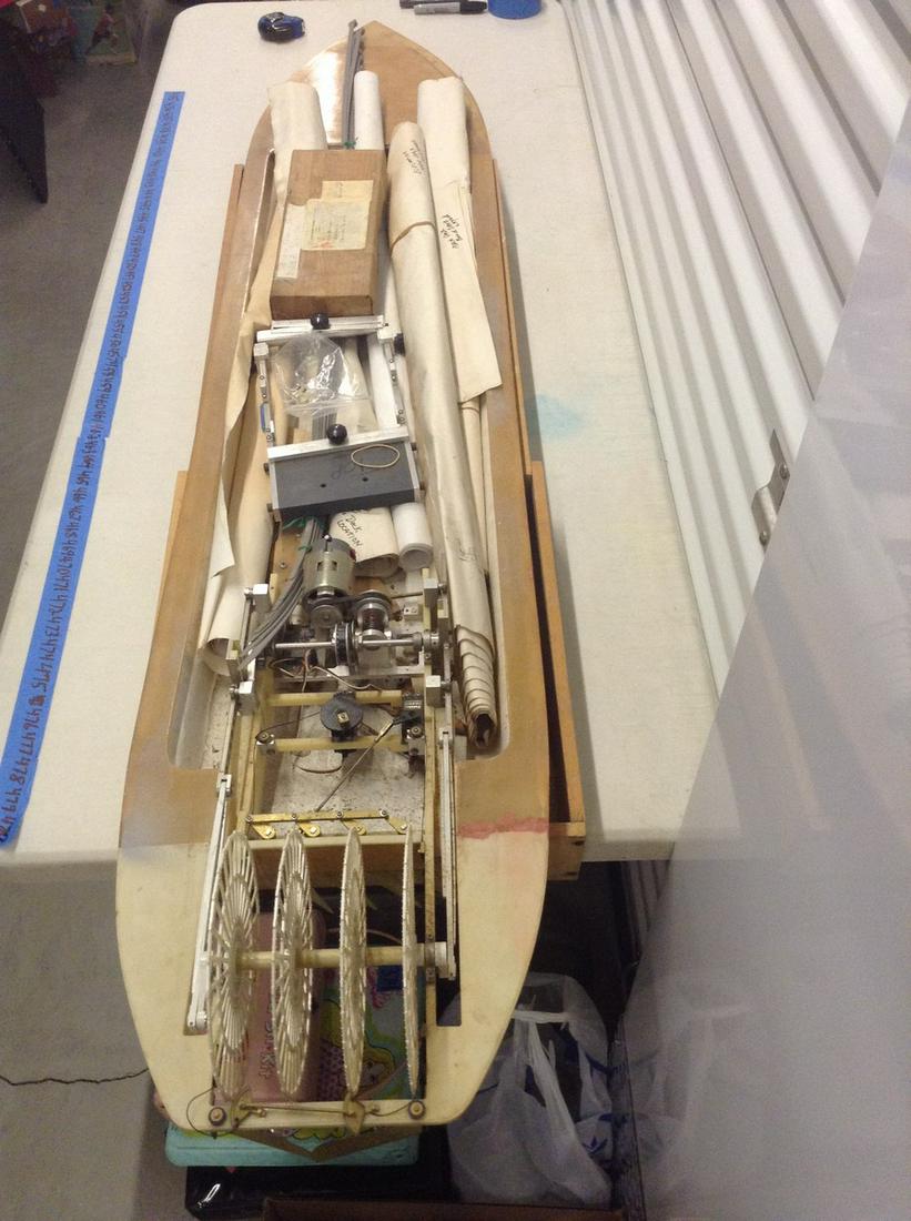 1970s Fiberglass and wood riverboat electric powered (1 of 1)