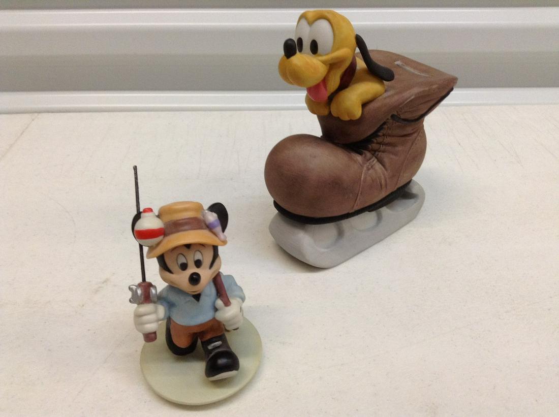 Disney Baby Pluto Bank 6 Tall And Mickey Mouse Statue Apr 21 Emanon Auctions And Estate Sales In Nj