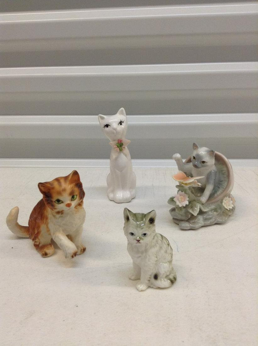 Lot of vintage Cat figurines - One numbered (1 of 1)