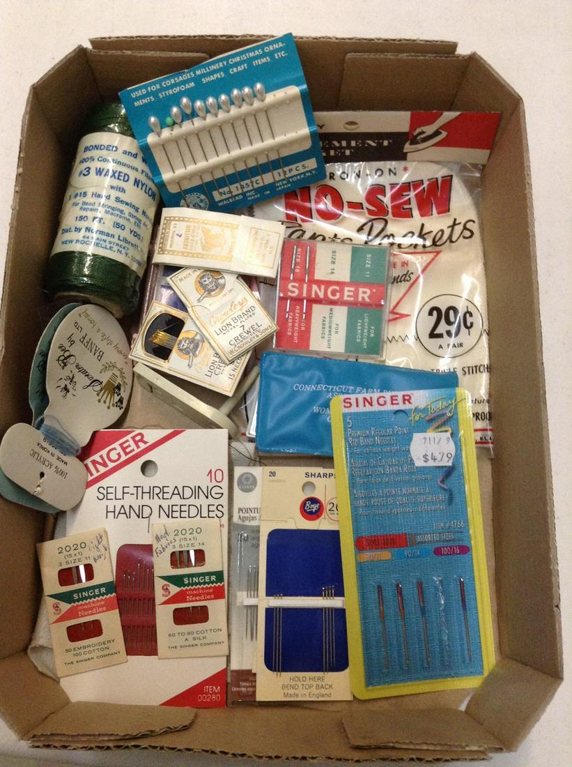 Lot of Singer sewing needles and other vintage sewing (1 of 1)