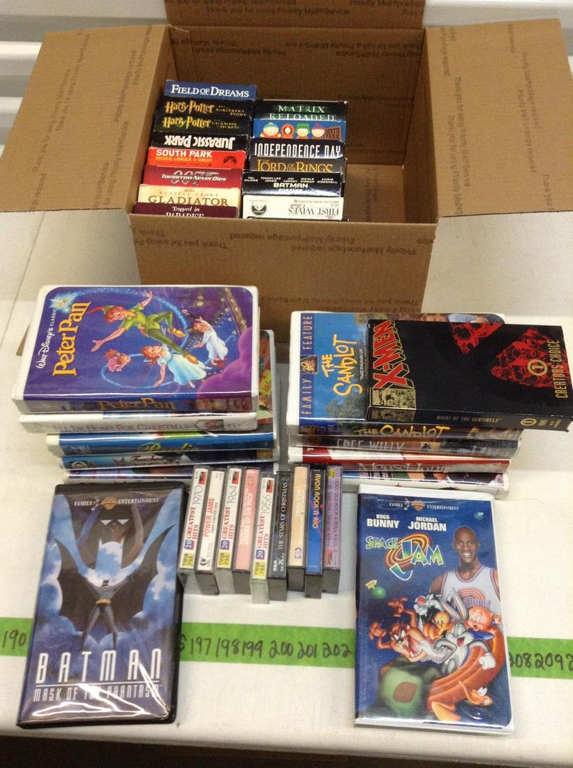Huge lot of VHS and cassette tapes - Harry Potter, (1 of 1)