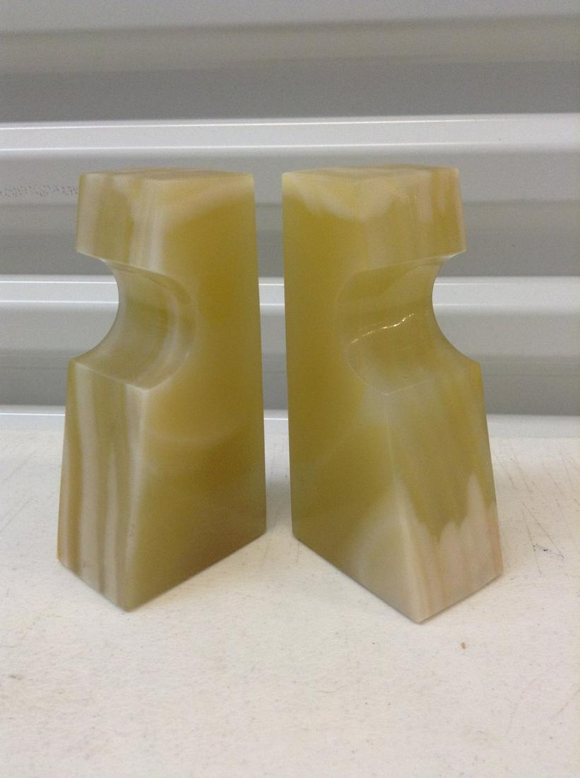 Pair of Marble Bookends 6" tall: Pair of Marble Bookends 6" tall