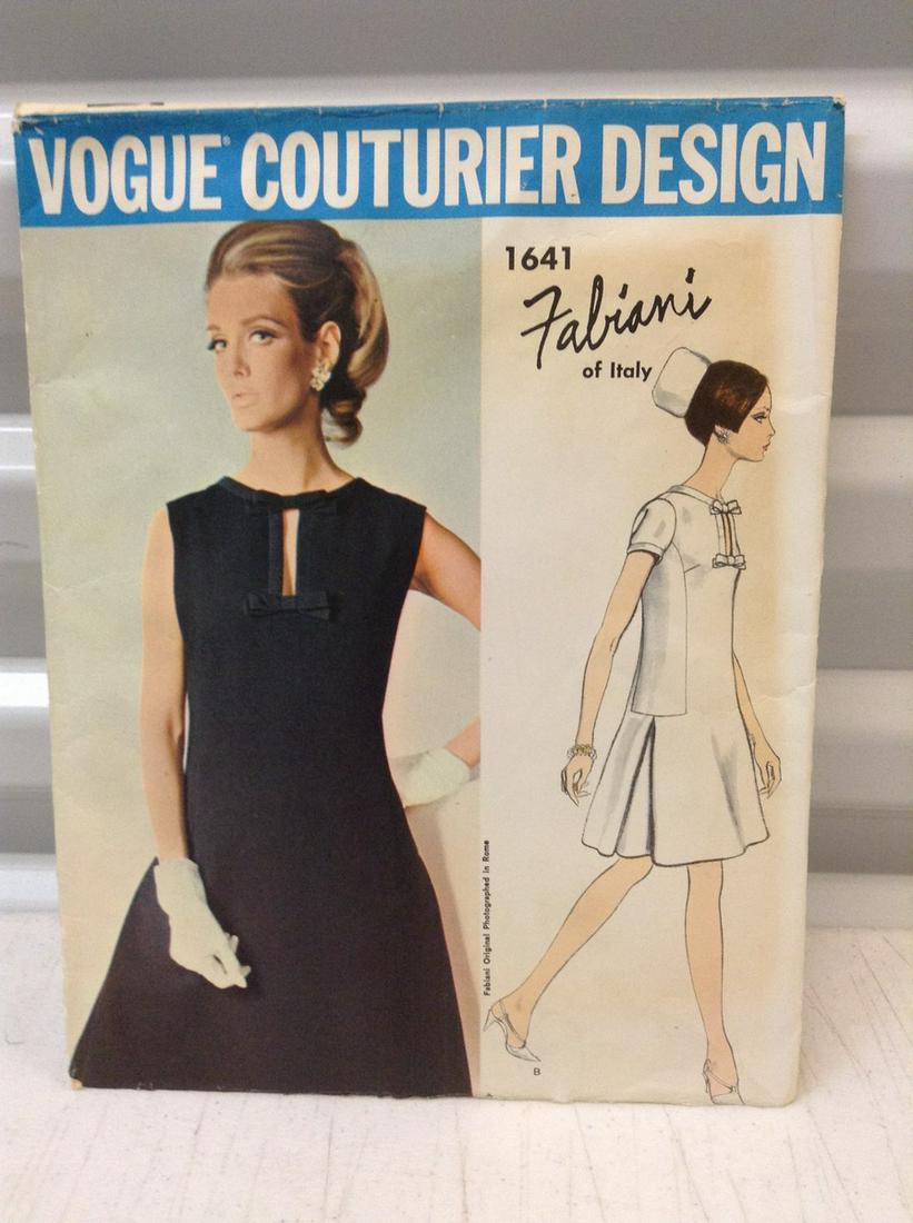 Vintage Vogue Couturier Fabiani Sewing Pattern: Vintage Vogue Couturier Fabiani Sewing Pattern