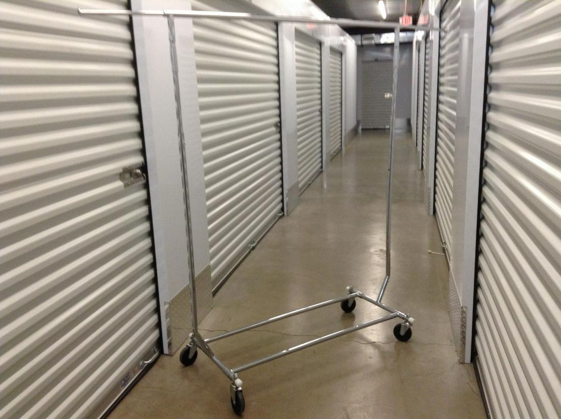 U-Line Rolling Garment Rack Expandable to 79" across (1 of 1)