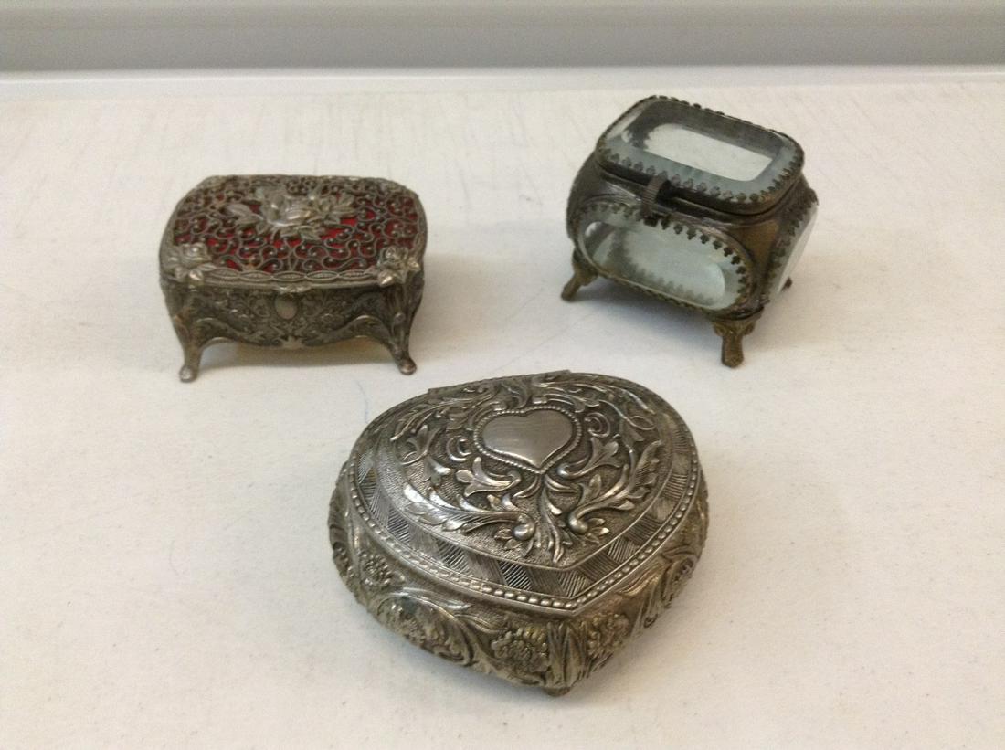 Lot of Trinket Boxes one marked Japan: Lot of Trinket Boxes one marked Japan