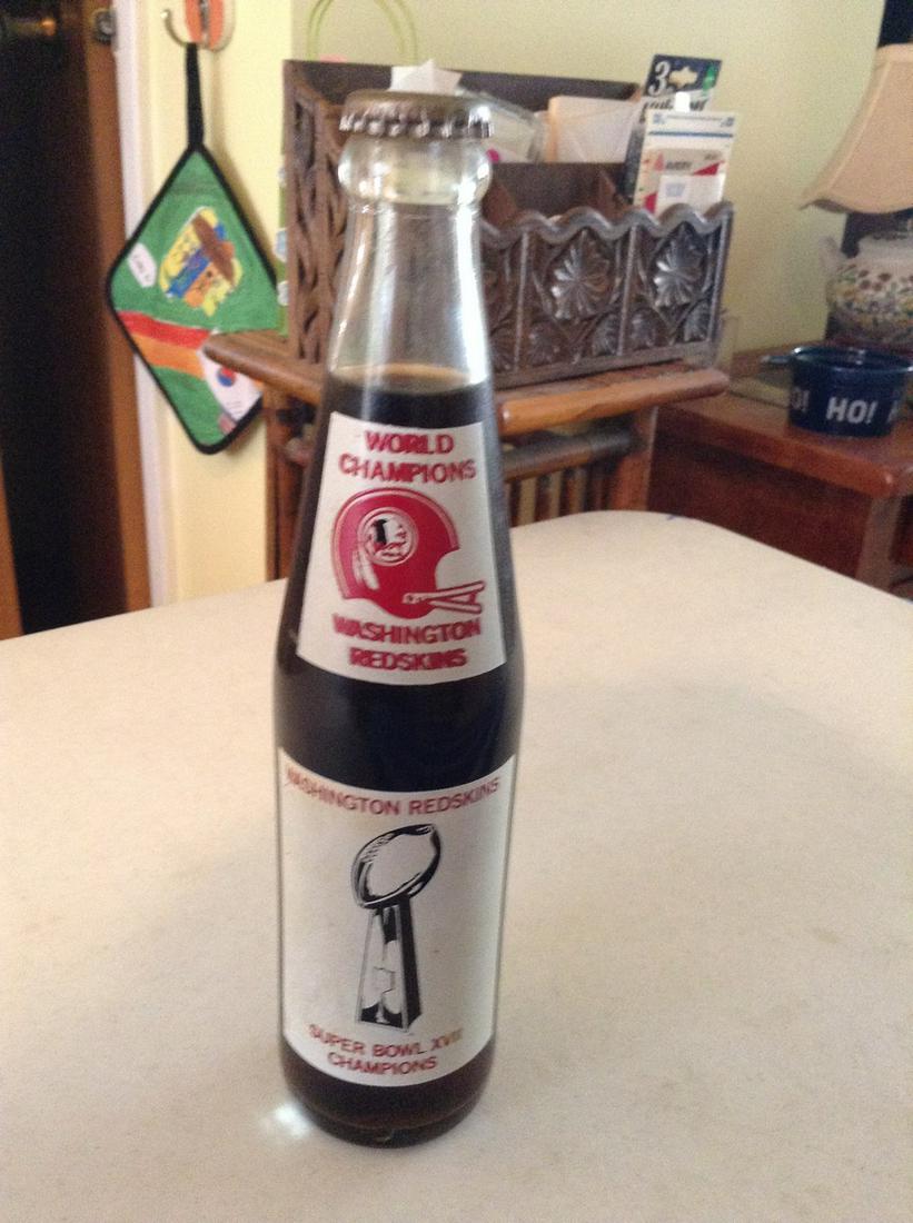 Washington Redskins Super Bowl XVII Champions Coke: Washington Redskins Super Bowl XVII Champions Coke Bottle
