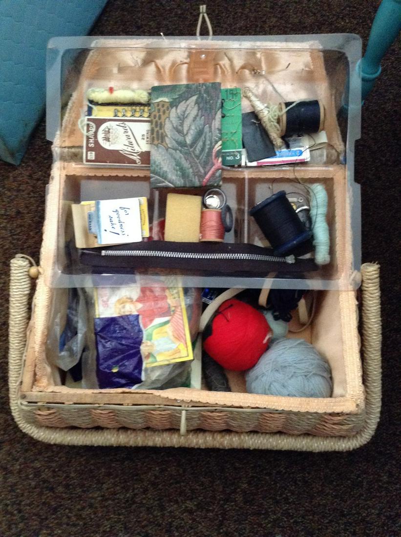 Sewing Kit with Sewing Items Inside: Sewing Kit with Sewing Items Inside