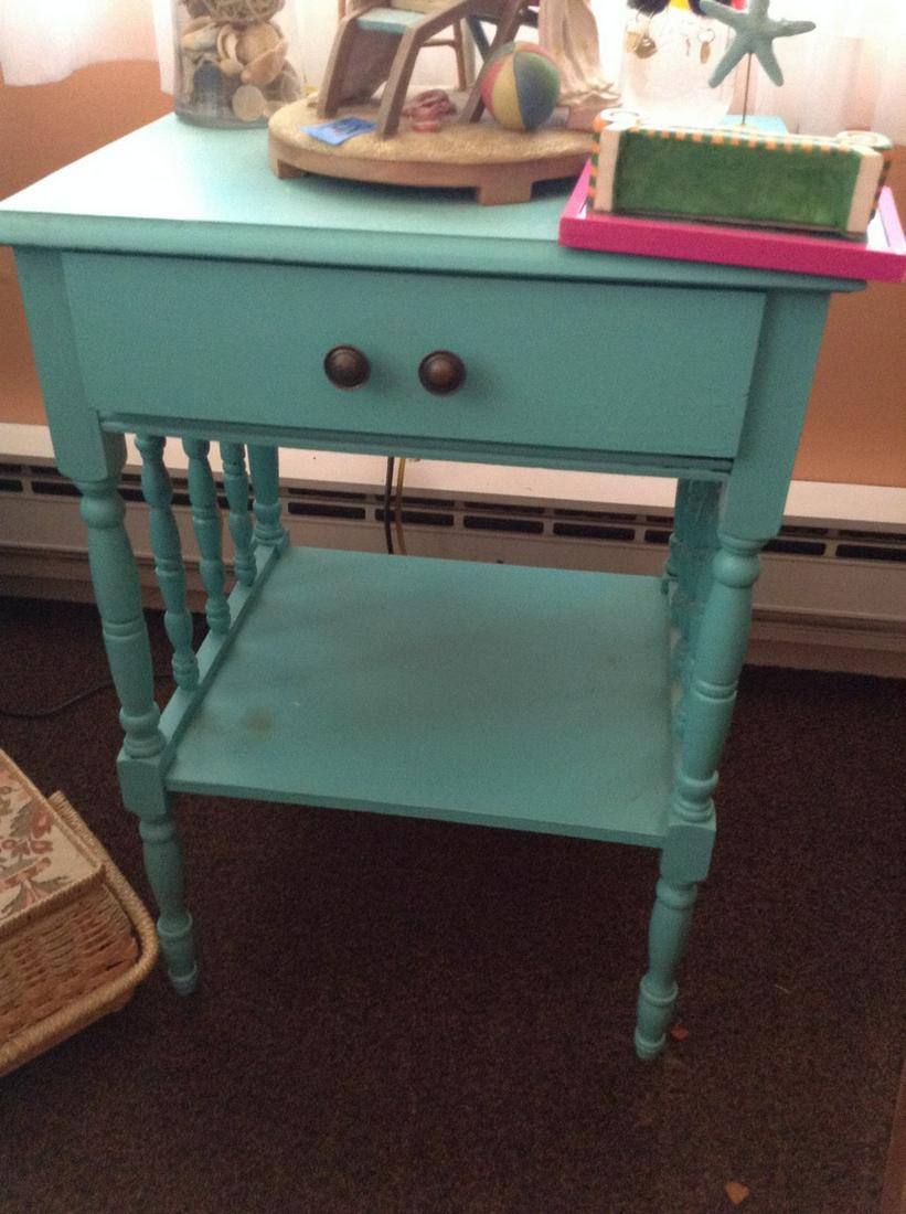 Blue Side Table: Blue Side Table