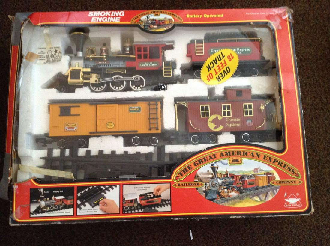 The Great American Express Train and Tracks in Box: The Great American Express Train and Tracks in Box