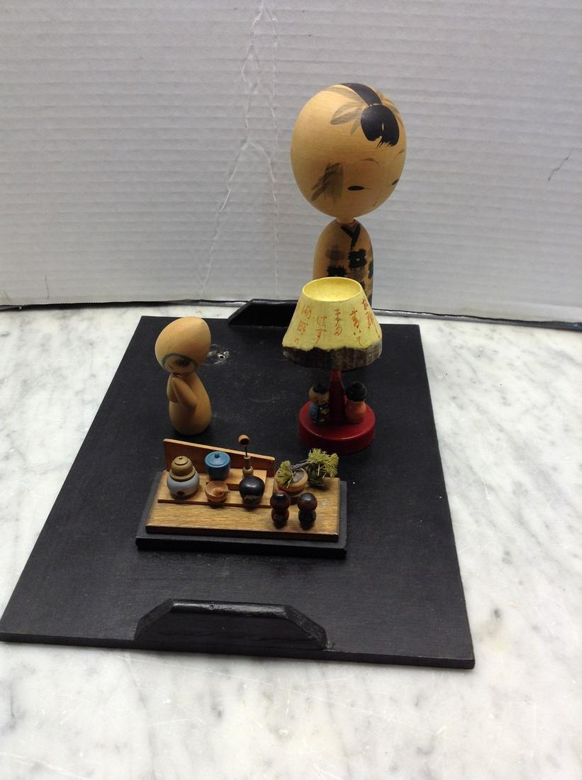 Newark Museum Wood Figures on Base (1 of 1)