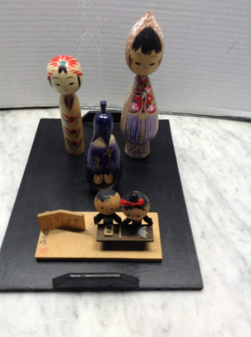 Newark Museum Wood Figures on Base (1 of 1)