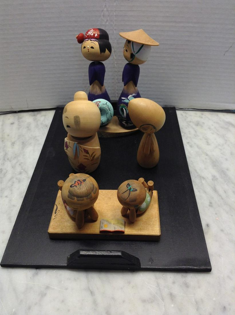 Newark Museum Wood Figures on Base (1 of 1)