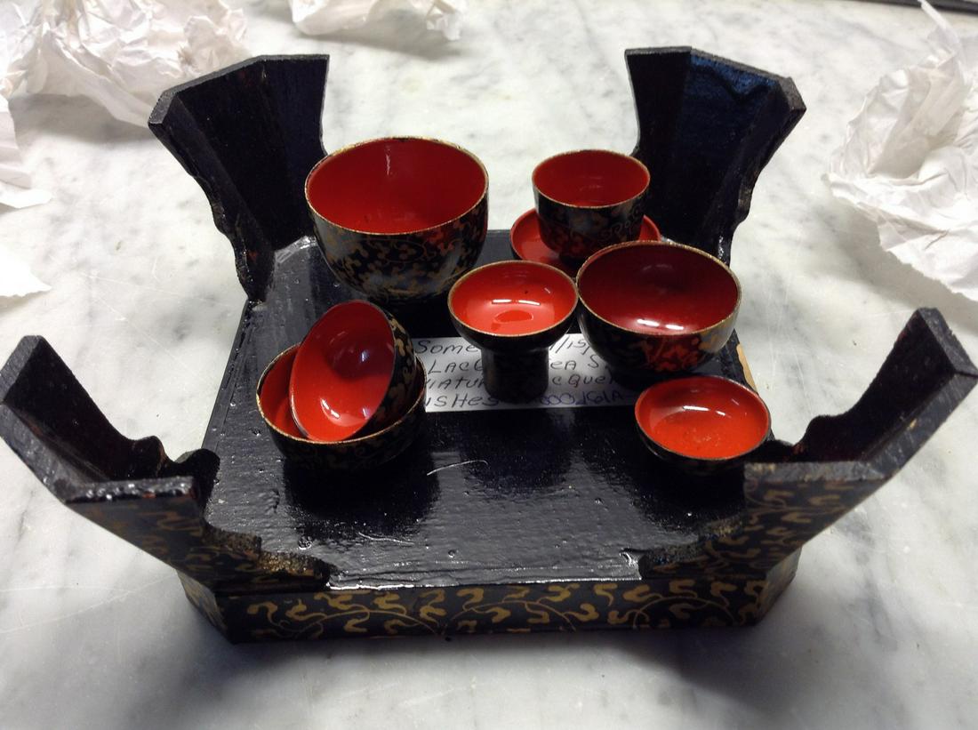 Newark Museum Mini Dish Set and Stand (1 of 1)