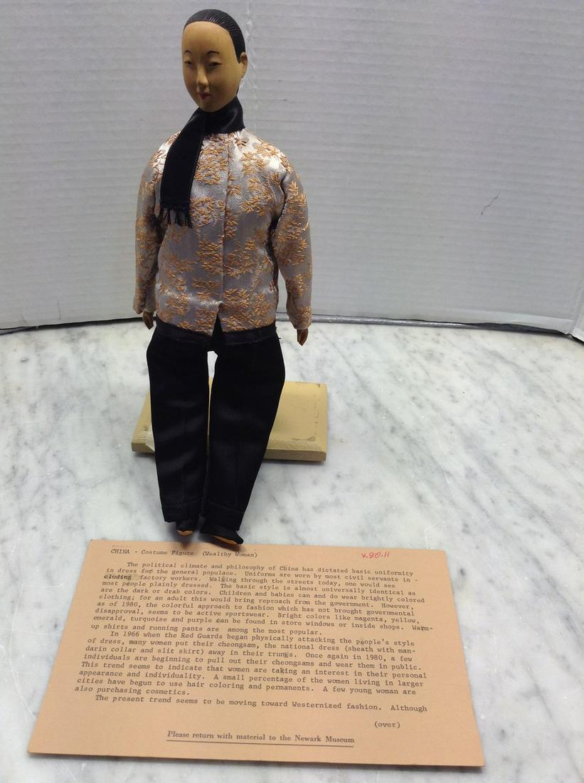 Newark Museum Costume Figurine Wealthy Woman (1 of 1)