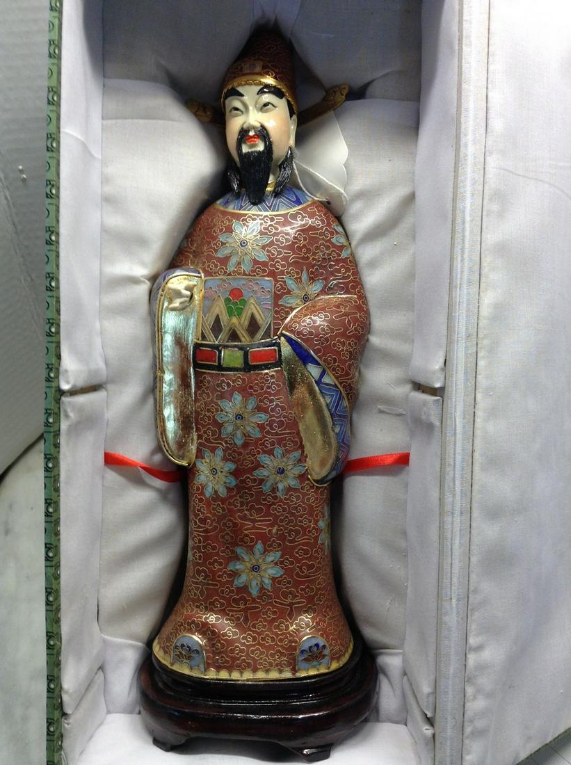 Newark Museum Porcelain Clois Chinese God (1 of 1)