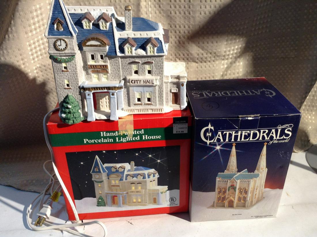 Two Lighted Christmas Houses (1 of 1)