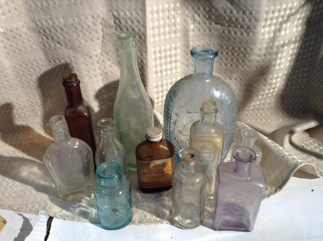 Lot of Vintage Bottles 1865 and Up: Lot of Vintage Bottles 1865 and Up