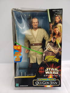 Star Wars Episode 1 Qui-Gon Jinn figurine new in box: Star Wars Episode 1 Qui-Gon Jinn figurine new in box