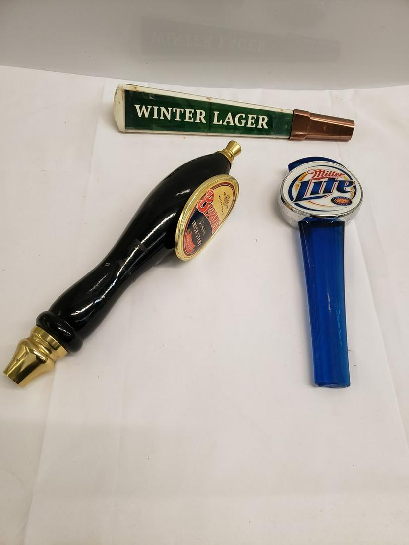 Lot of 3 beer taps - Miller Lite and more (1 of 1)