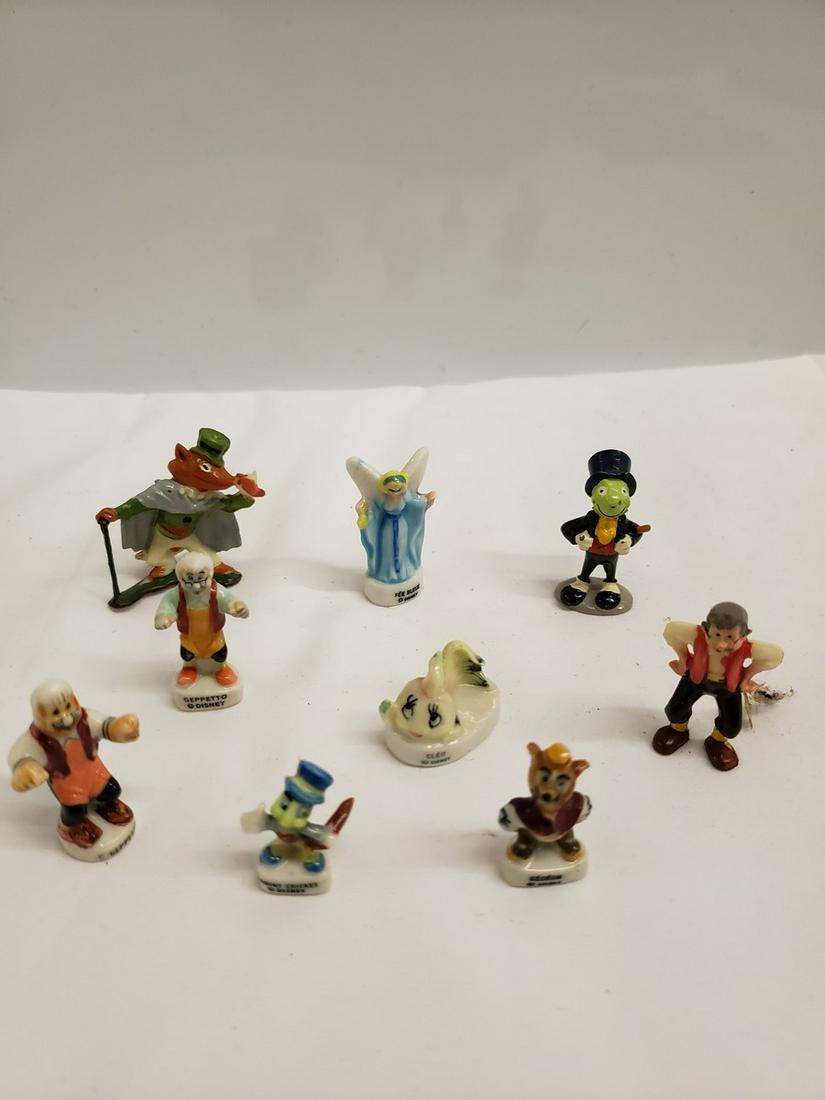 Lot of vintage mini Walt Disney ceramic figurines (1 of 1)