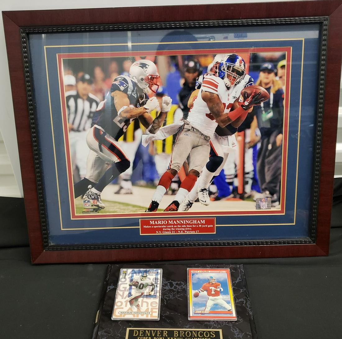 John Elway, Terrell Davis and more framed sports items (1 of 1)