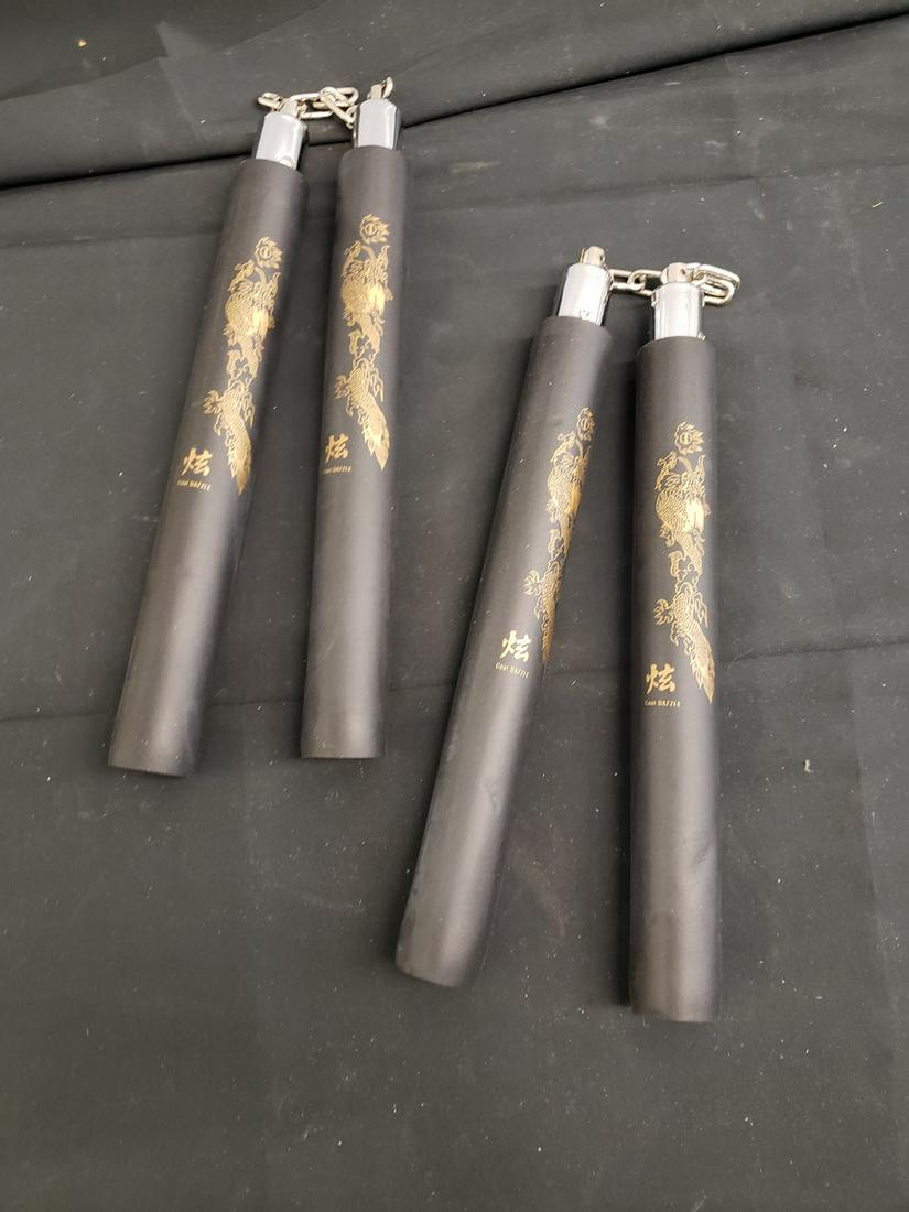Two sets of foam nun-chucks: Two sets of foam nun-chucks