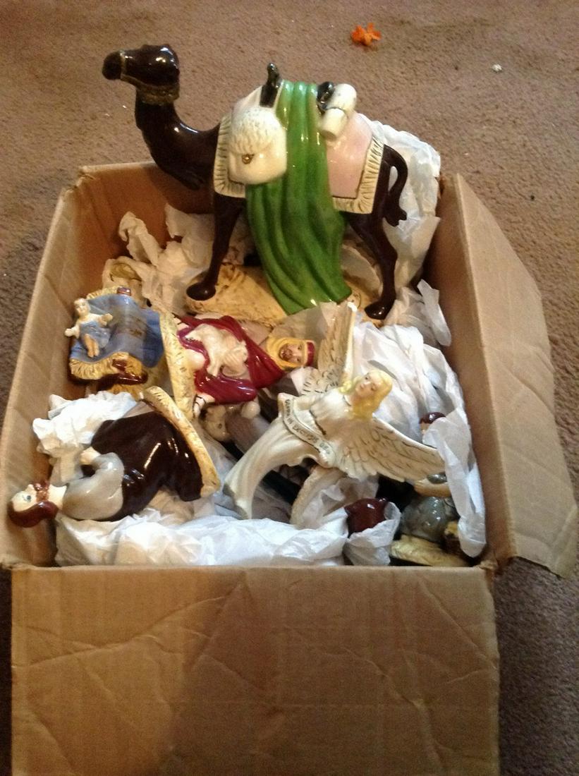 Large Ceramic Nativity Set (1 of 1)