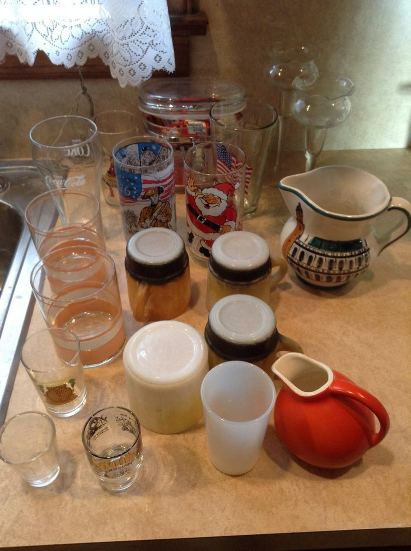 Lot of Fireking Mugs, vintage glasses and more (1 of 1)