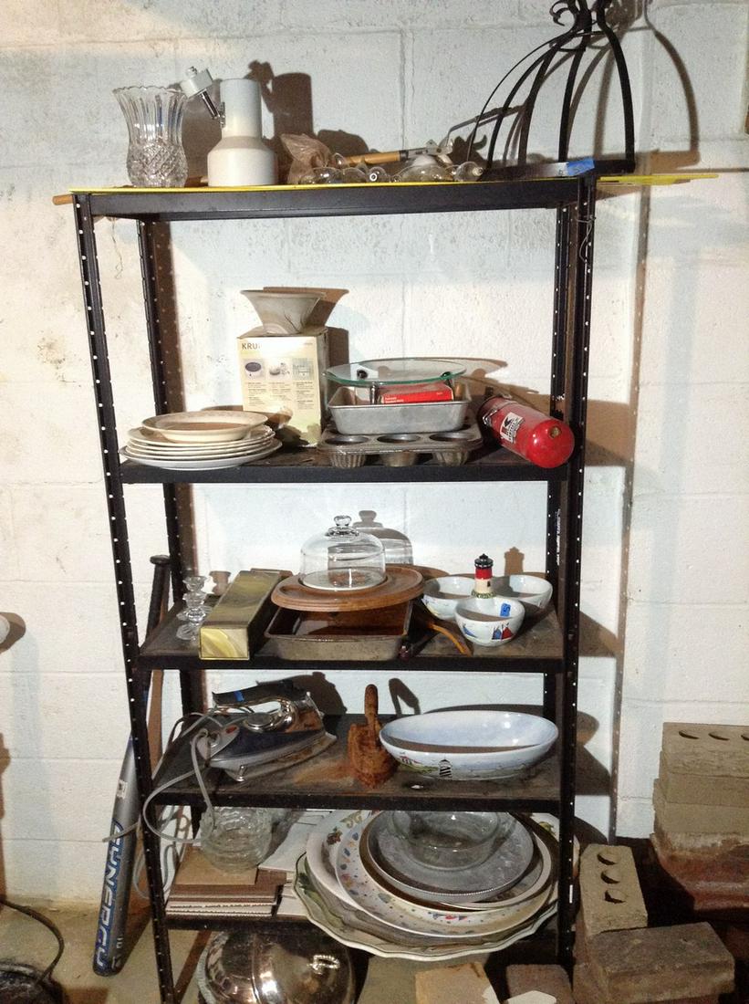 Shelving Unit and full contents (1 of 1)