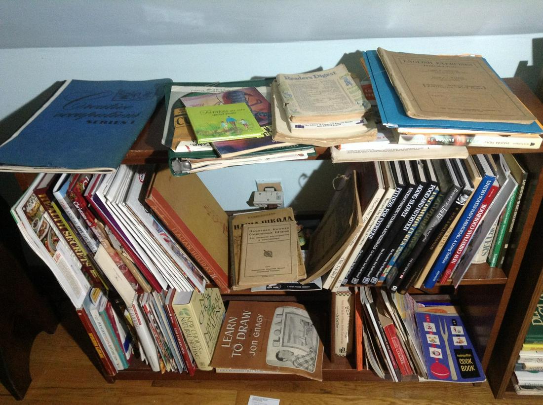Bookshelf and contents 29"x39" (1 of 1)