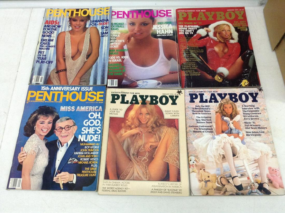 Lot of 1970s & 80s Penthouse & Playboys: Lot of 1970s & 80s Penthouse & Playboys