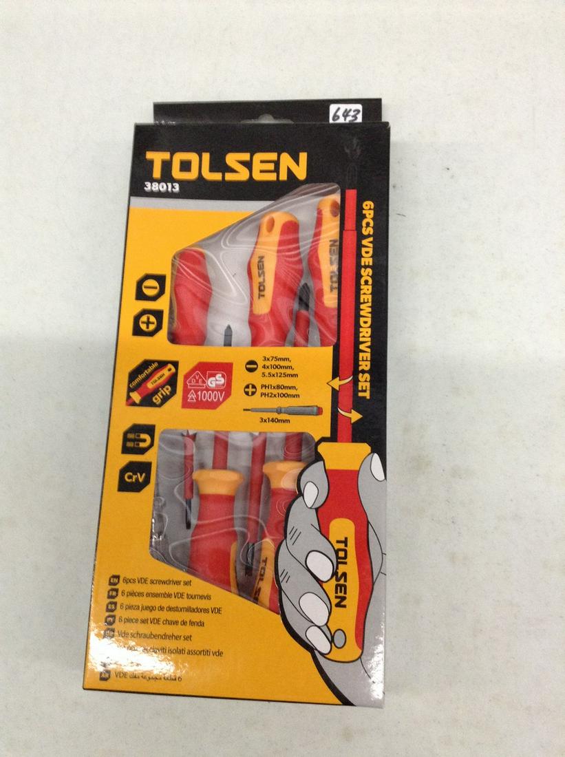 Tolsen 6PCS VDE Screwdriver Set in Box (1 of 1)