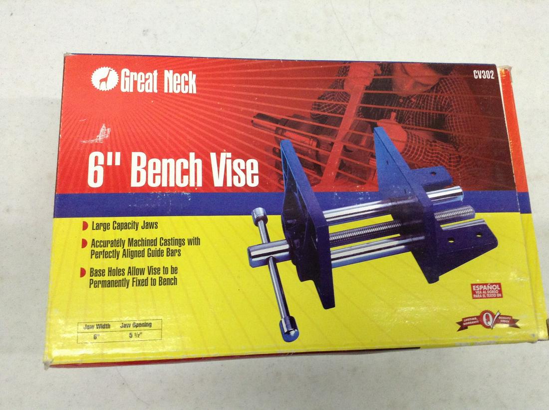 Great Neck 6" Bench Vise in Box (1 of 1)