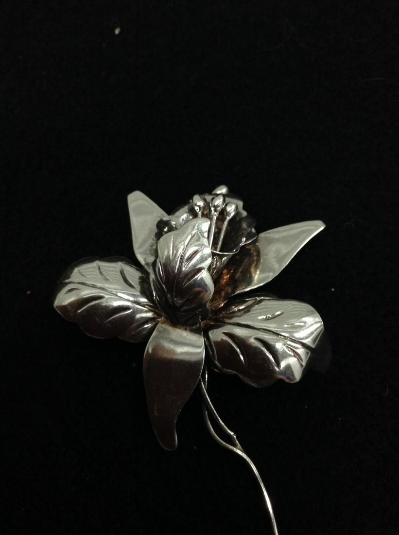 Sterling Flower Pin (1 of 1)