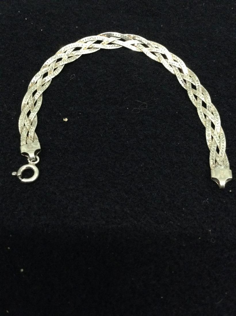 Italy Sterling Braided Bracelet (1 of 1)