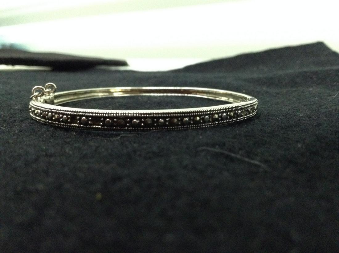 Sterling Marcasite Bangle: Sterling Marcasite Bangle