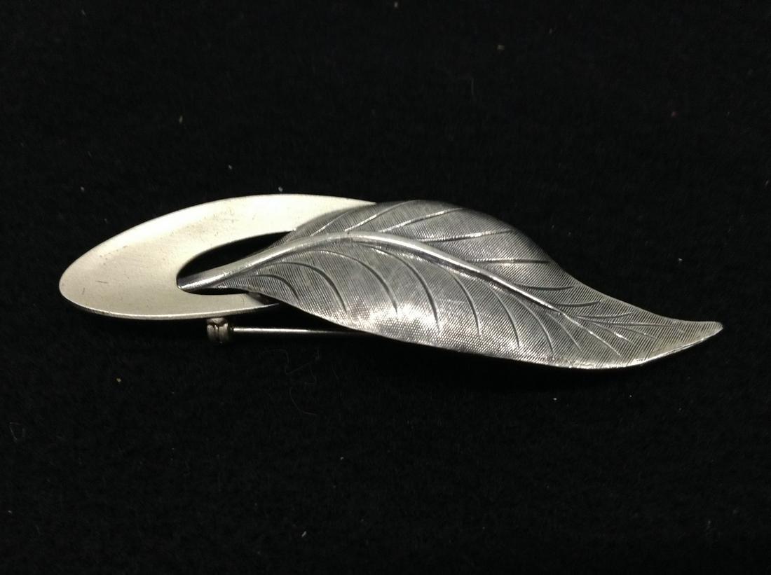 Vintage "Beam Sterling" Leaf Pin (1 of 1)
