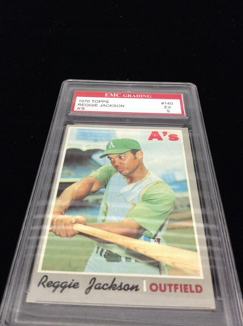 EX 5 1970 Topps Reggie Jackson Card (1 of 1)
