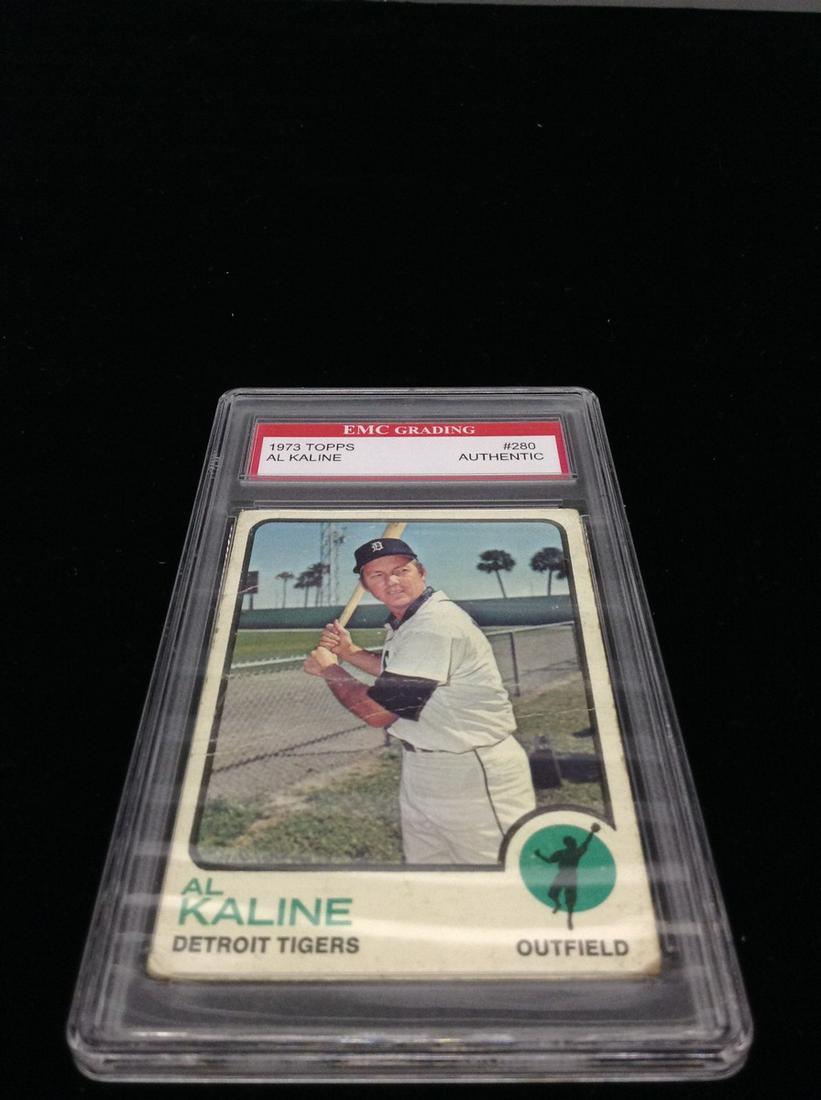 Authentic 1973 Topps Al Kaline Card (1 of 1)