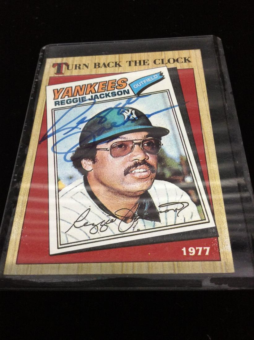 Signed Reggie Jackson Card (1 of 1)