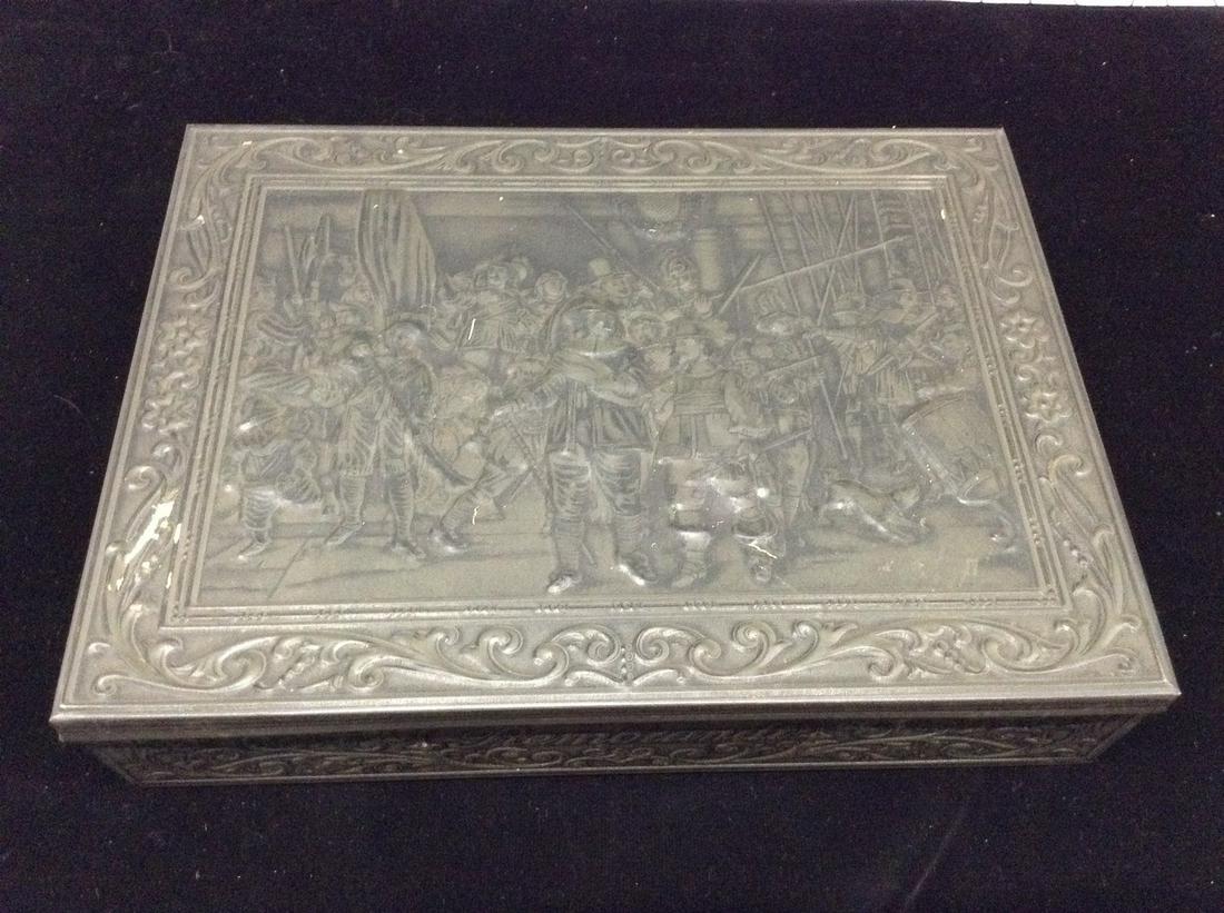 Early Ornate Tin Box (1 of 1)