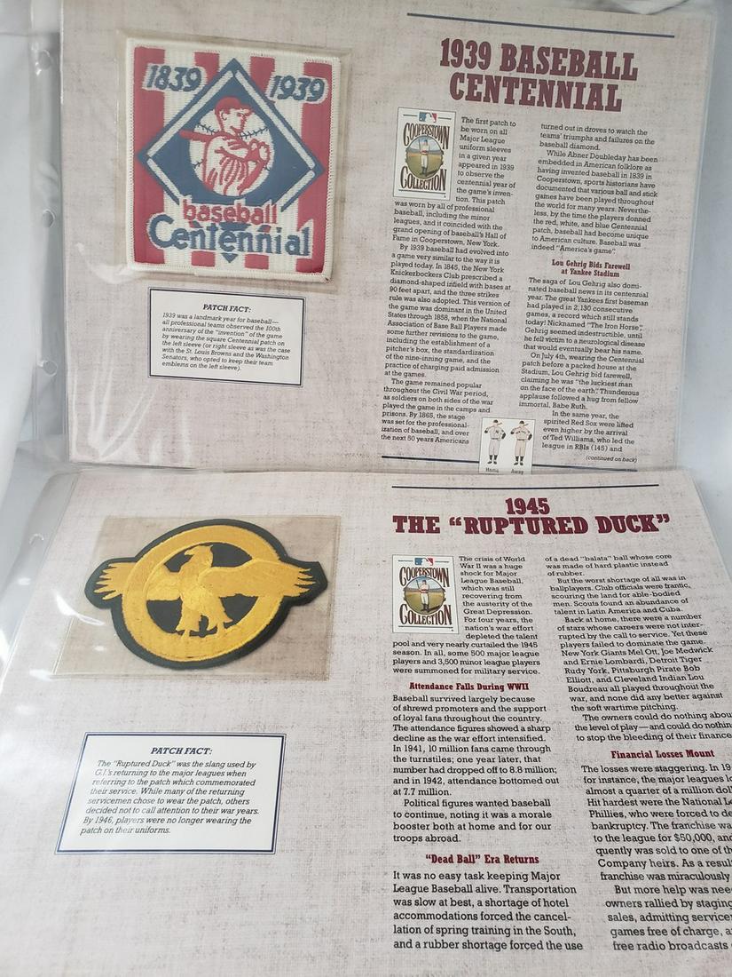 Two vintage baseball patches - 1939 baseball centennial (1 of 1)