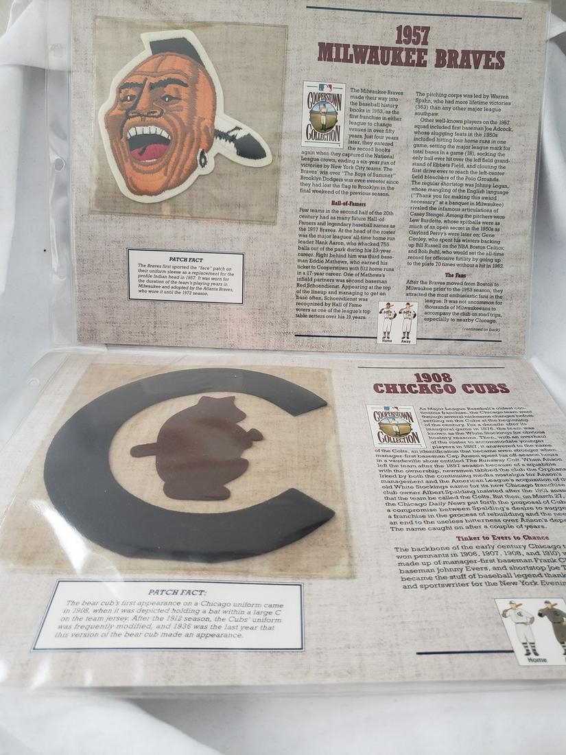 Two vintage baseball patches - 1957 Milwaukee Braves (1 of 1)