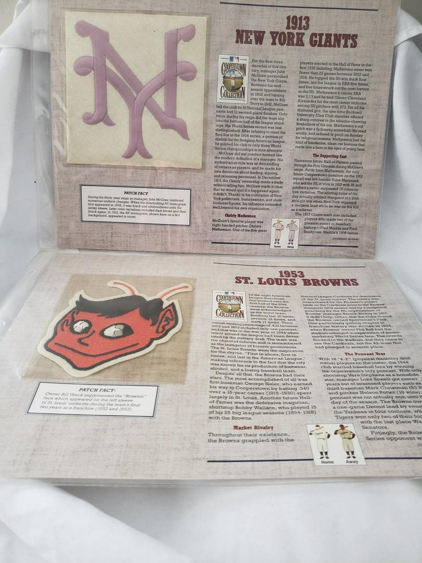 Two vintage baseball patches - 1913 New York Giants and (1 of 1)