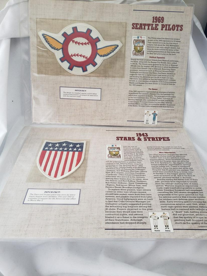 Two vintage baseball patches - 1969 Seattle pilots and (1 of 1)