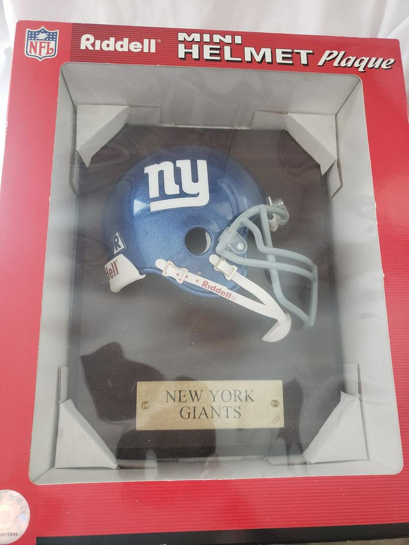 Riddell Mini Helmet Plaque - NY Giants (1 of 1)