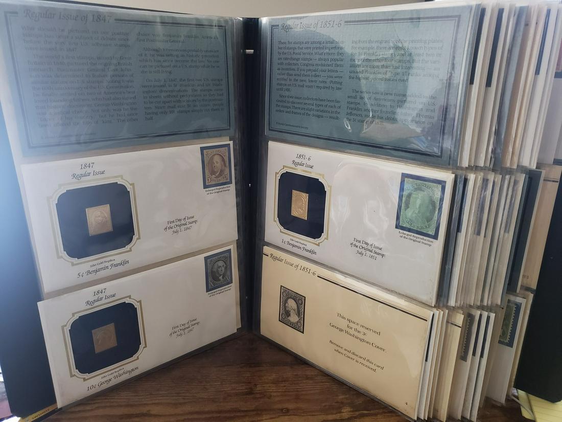 Golden Replicas of U.S. Classic Stamps - proof replicas (1 of 1)
